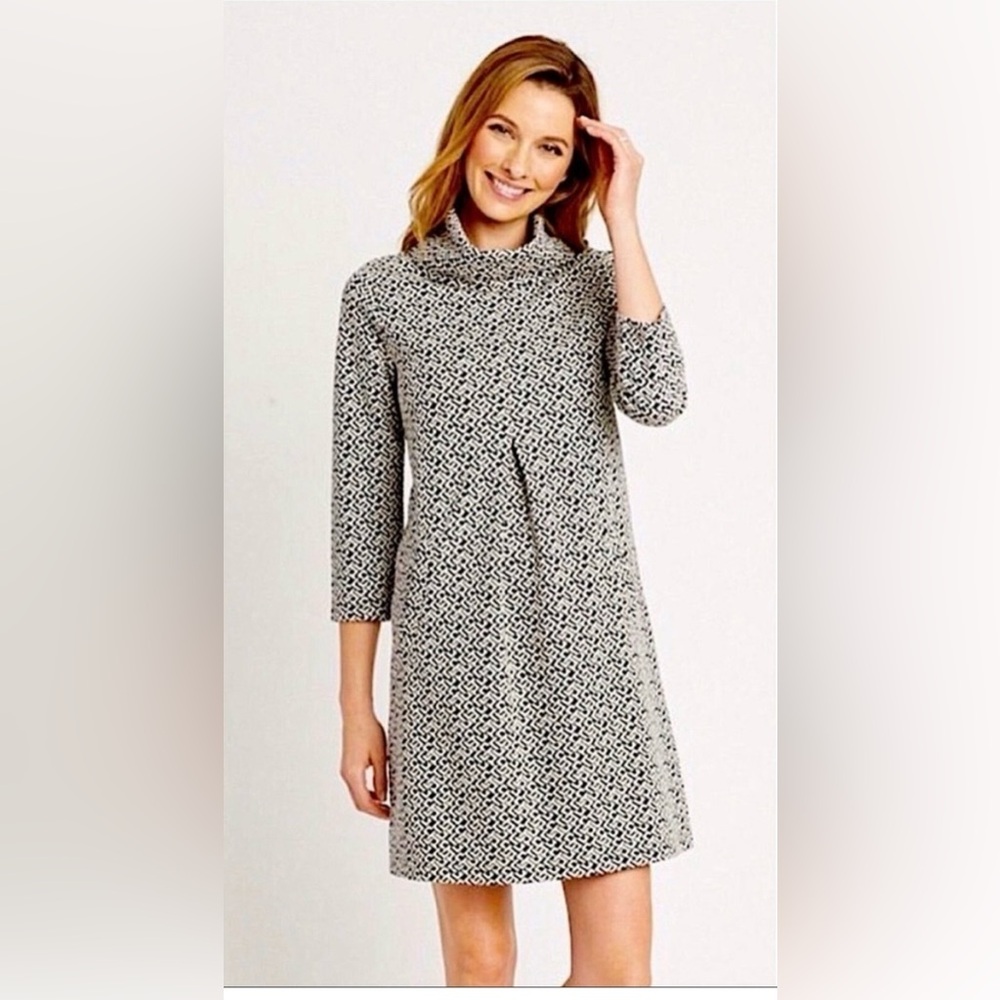 Tyler Boe Black and White Patterned Dress